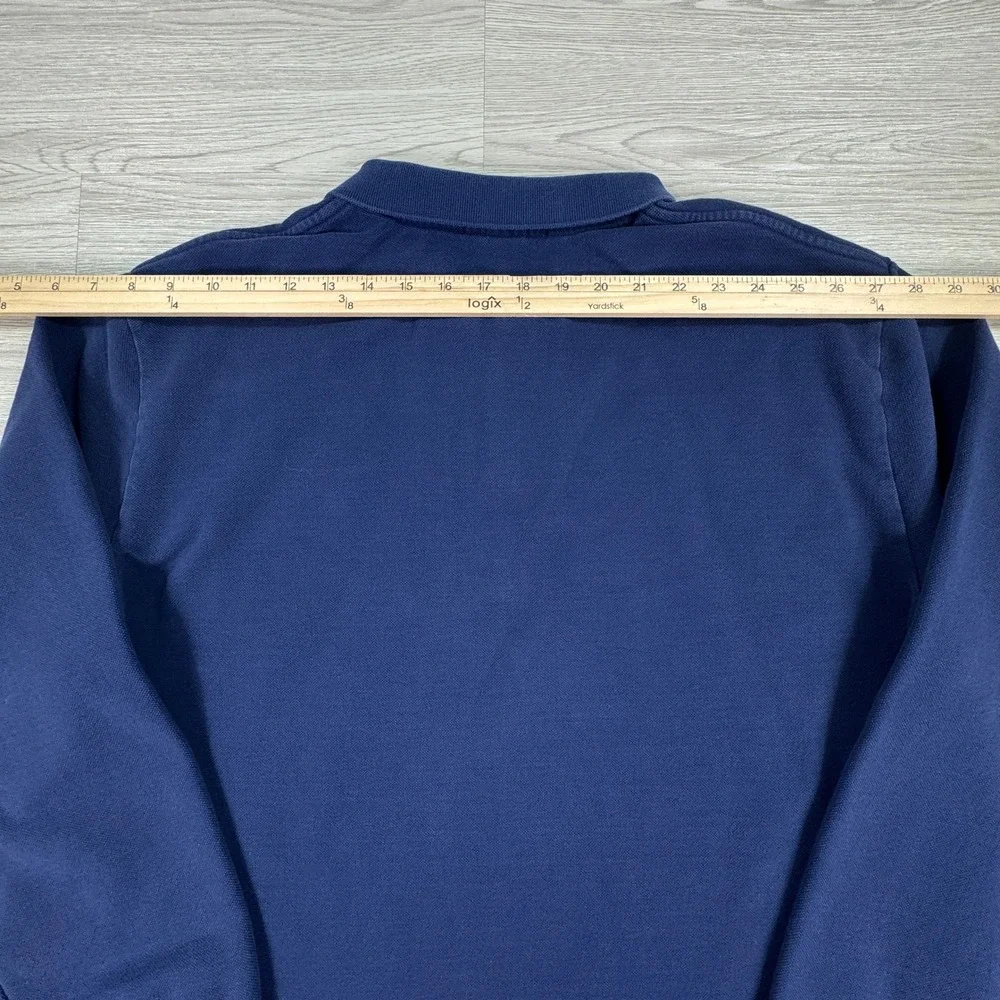 Polo Ralph Lauren Mens Sweatshirt Long Sleeve Polo Navy Blue XXL Fleece Lined